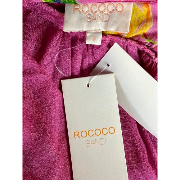 ROCOCO SAND Megan Maxi Dress in Pink Floral Small New Womens Long Gown - Picture 9 of 13